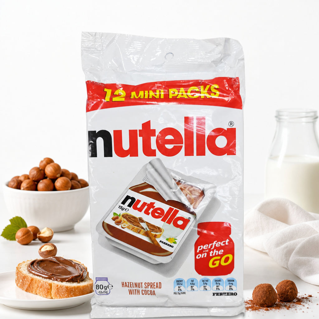 شوكولاته نوتيلا ميني انجليزي - Nutella Mini - شوكولاته نوتيلا ميني انجليزي بكيت ١٢ حبه