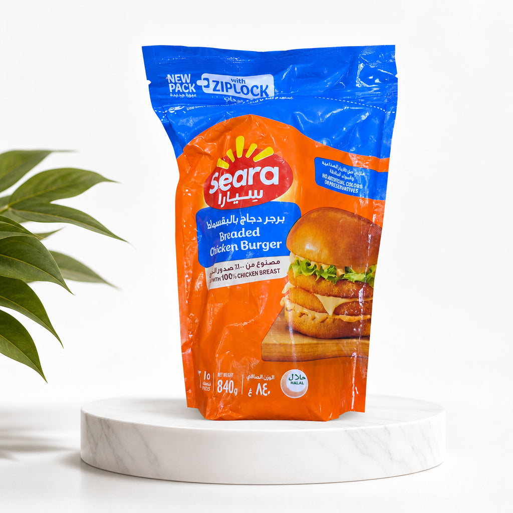 برجر دجاج بقسماط - Breaded Chicken Burger - Seara