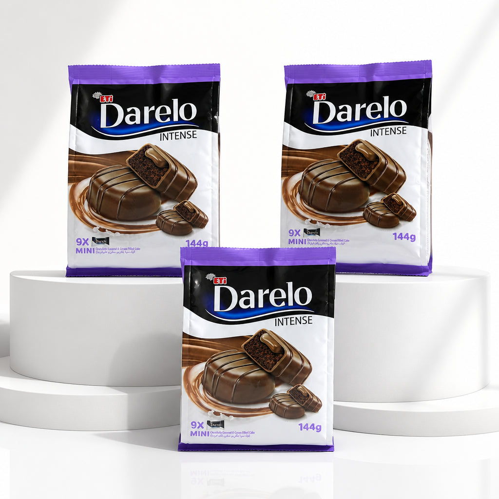 ETI Darelo Intense Chocolate Covered Cream Filled Cake 144 g السعر الاصلي:2.850