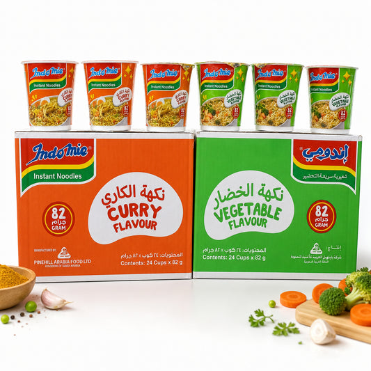 إندومي - Indomie -اندومى نكهه الخضار
اندومى نكهه الكارى
الوزن 82جرام حجم الكبير