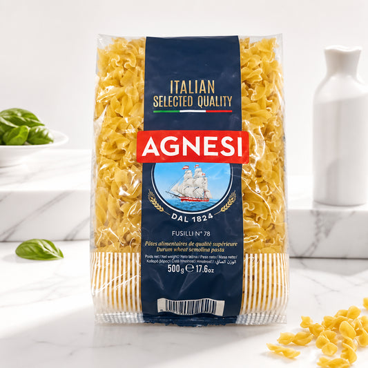 Fusilli N°78 - AGNESI -مكرونه حلزوني ايطالى الوزن 500 جرام