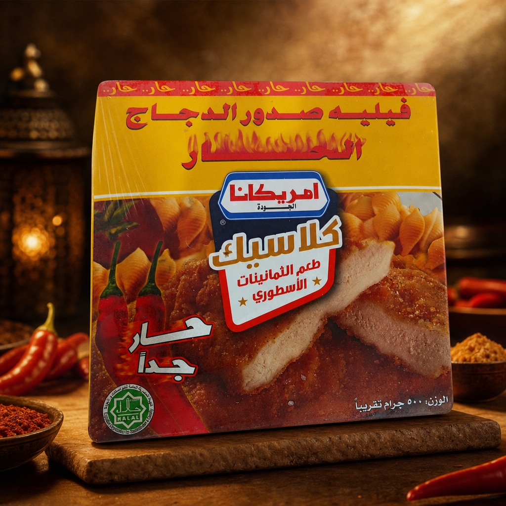 فيليه صدور دجاج حار 500 جرام
