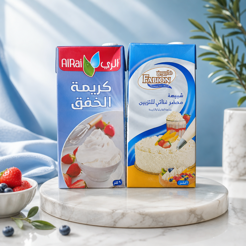 كريمة خفق أو تزيين الحلويات