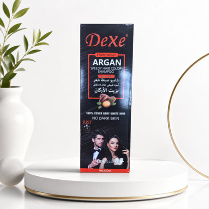 شامبو صبغه شعر - ARGAN SPEEDY HAIR COLOR SHAMPOO - DeXe - شامبو صبغه شعر 
حبه ١.٢٥٠
