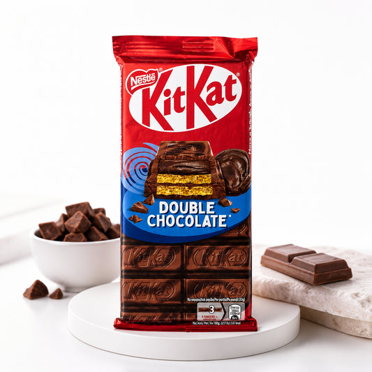 DOUBLE CHOCOLATE - KitKat - كتكات ويفر دوبل١٠٠جرام المملكه المتحده