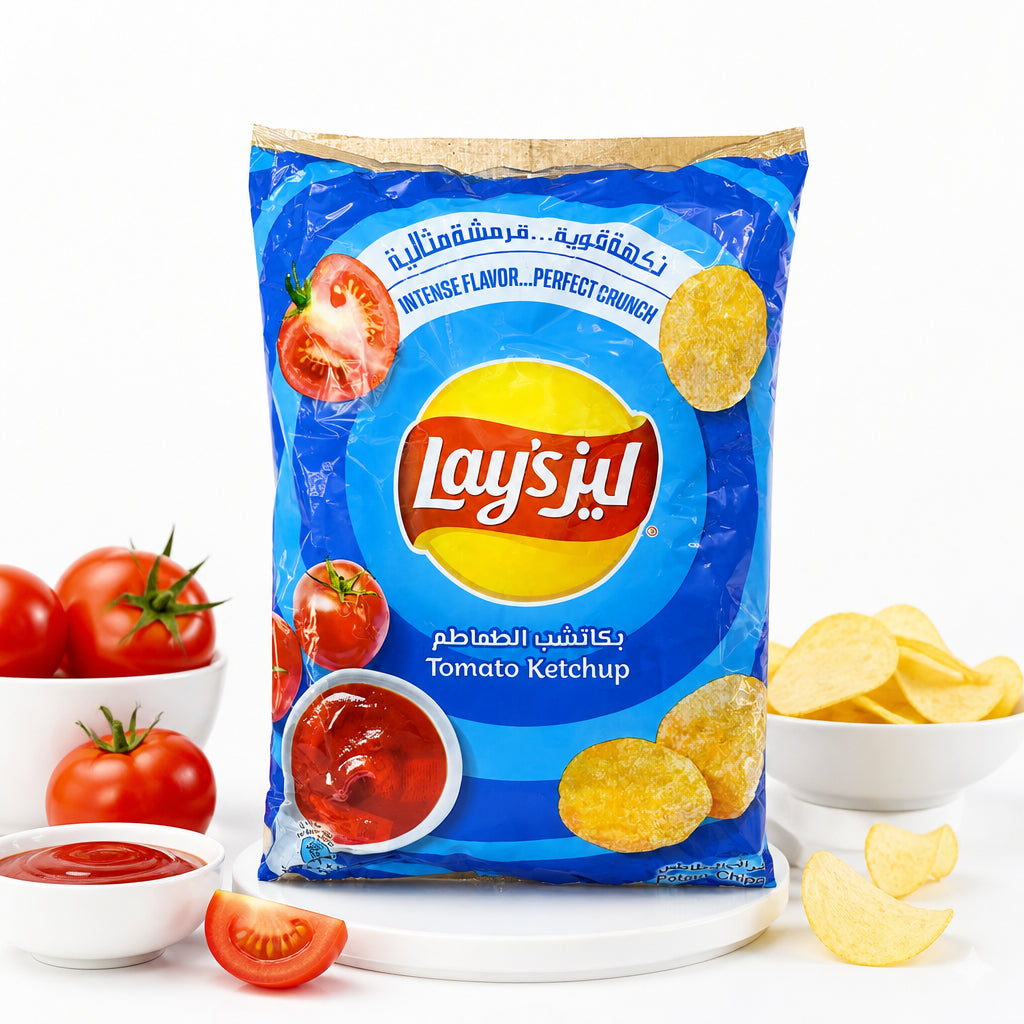 بطاطس كاتشب - Tomato Ketchup - Lay's -كيس ٢١ حبه