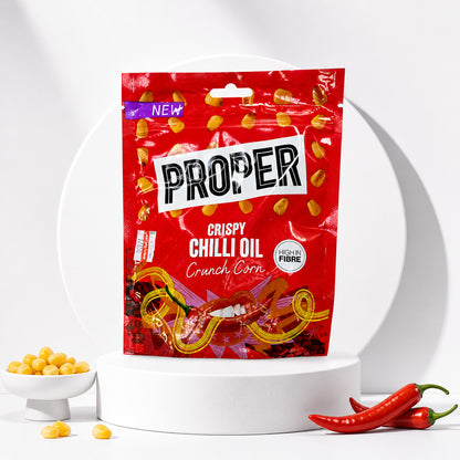 Proper Crunch Crispy Chilli Oil 45g السعر الاصلي 990 فلس