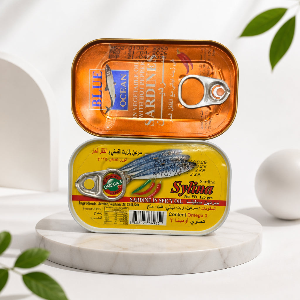 سردين حار وبارد ١٢٥ جرام