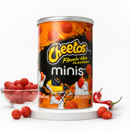 Cheetos Flamin' Hot Minis -شيتوس حار نار مينيز مقرمشات بنكهة الجبن 43 g
