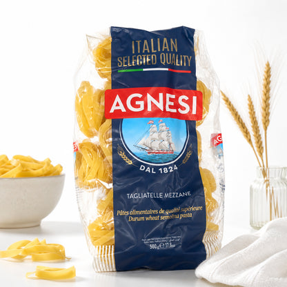 TAGIATELLE MEZZANE - AGNESI - مكرونه باستا ايطالي - الوزن 500 جرام