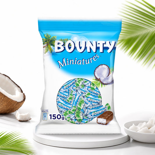 باونتي - Miniatures - Bounty - باونتي ميني بار شوكولاتة بالحليب مينيتشرز 150 جم