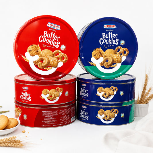 بتر كوكيز - Butter Cookies - Americana - الوزن 908 جرام -حجم الكبير