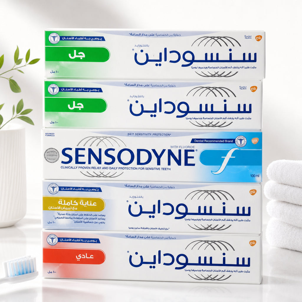 معجون اسنان سنسوداين 4انواع مختلفة  الوزن 100مل