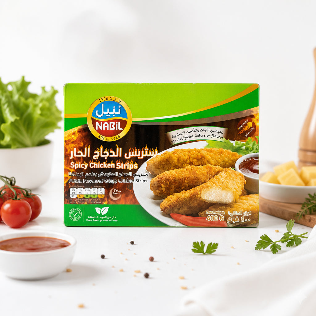 Nabil Spicy Chicken Strips (400g).