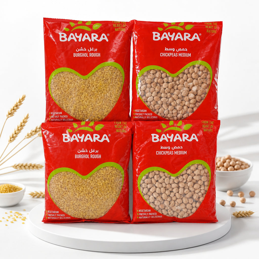 حمص وسط - Chickpeas Medium - حمص وسط برغل خشن الحبه 500فلس