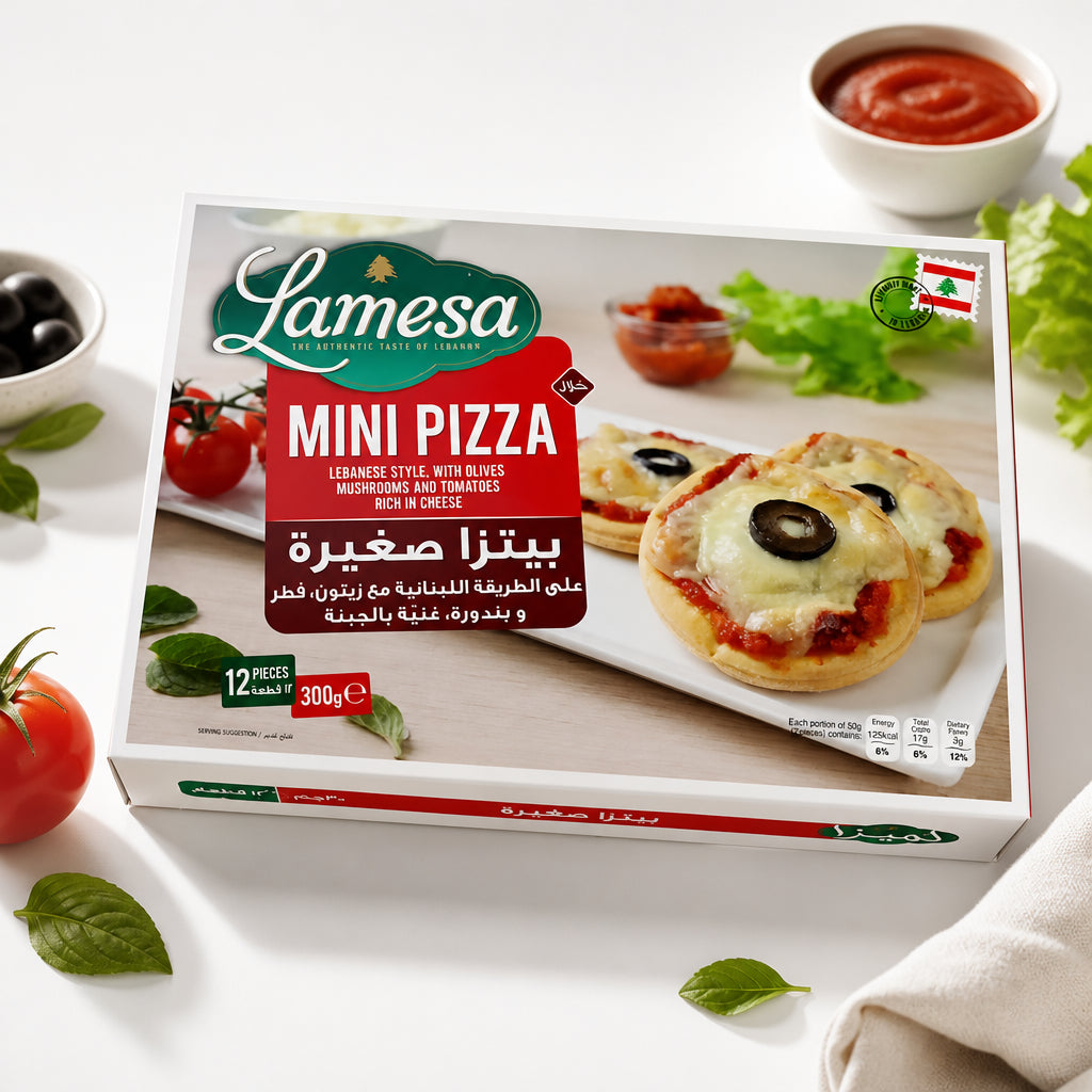 MINI PIZZA - Lamesa -  بيتزا صغيره على الطريقه اللبنانيه داخل البكت 12حبه