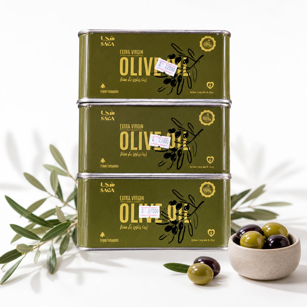 زيت زيتون بكر ممتاز - Extra Virgin Olive Oil - SAGA - الحبه 1 لتر