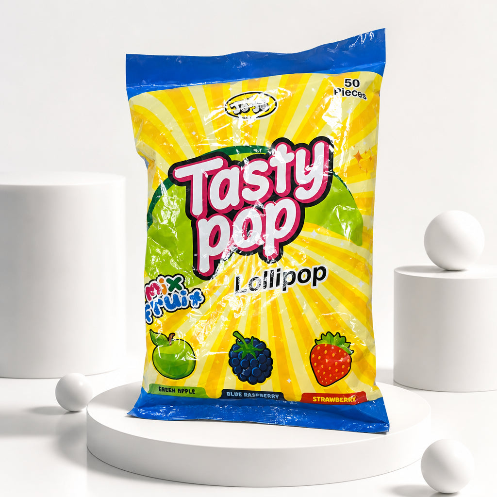 Tasty Pop Lollipop - مصاص لولى بوب كيس ٥٠ حبه