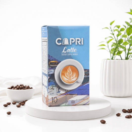 Latte - CAPRI - كابري قهوة بريمكس 3 في 1 سريعة التحضير 10 × 20 جم