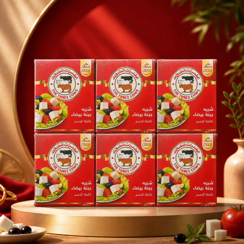 جبنة بيضاء البقرات الثلاث