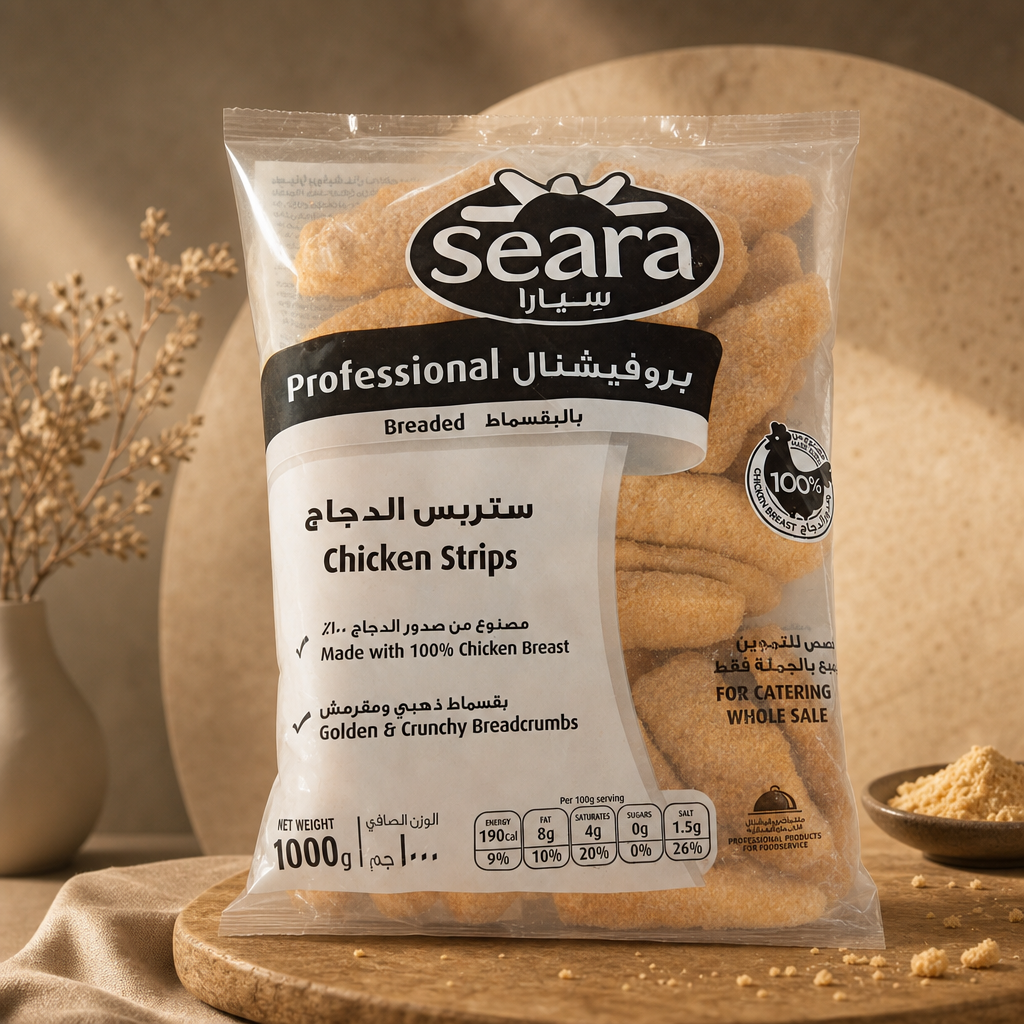 استربس دجاج بالبقسماط